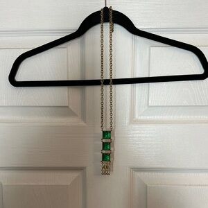 CAbi Green and Silver Necklace Timeless Elegance